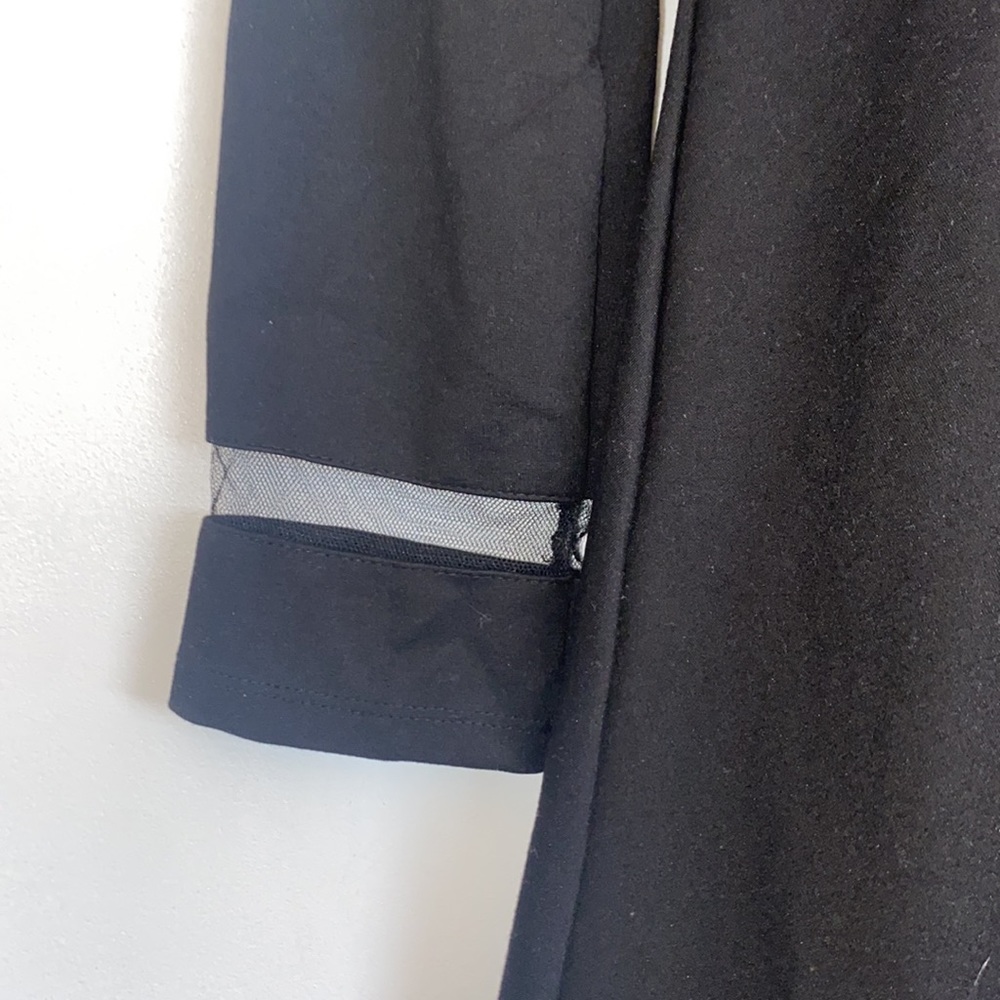LuLu’s Black Mesh Block Dress - Picture 3 of 8